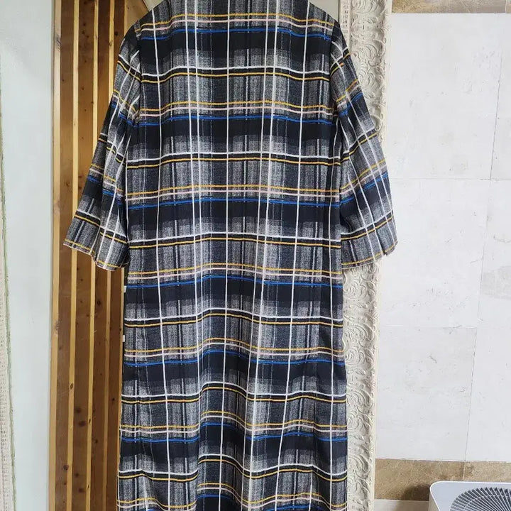 [BUNJANG] VALENCIA Check Long Cardigan / VALENCIA 체크 롱 가디건 FREE