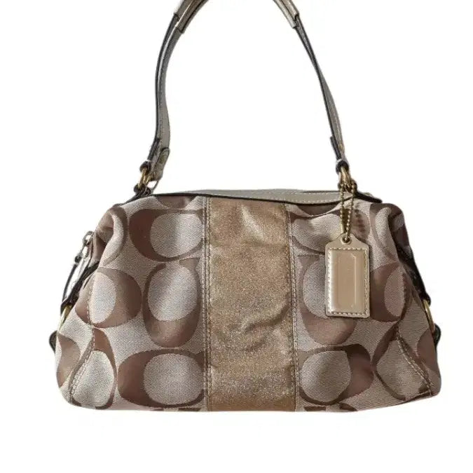 [BUNJANG] Coach Signature Jacquard Gold Tote Bag / 코치 시그니처 자가드 골드백 갸루 y2k 히메 빈티지코치