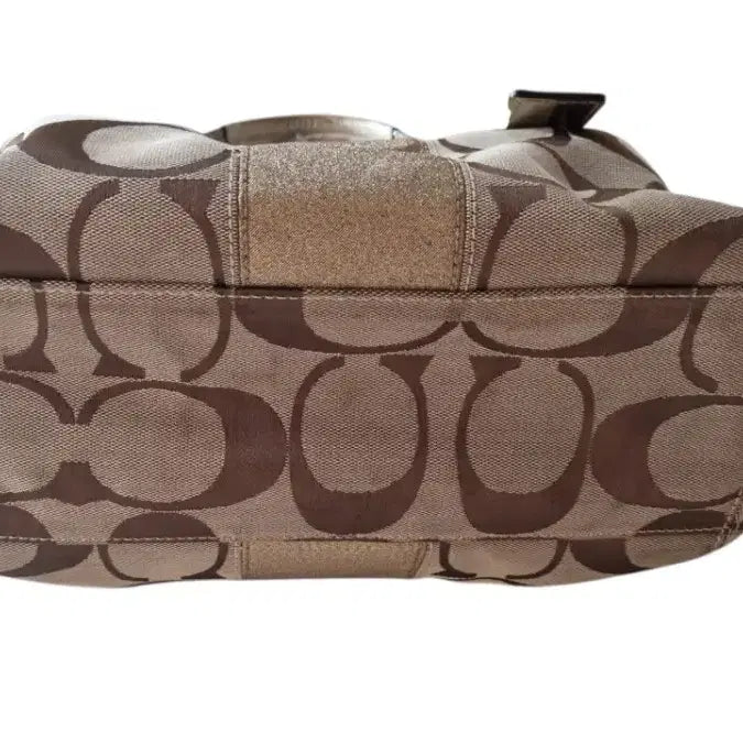 [BUNJANG] Coach Signature Jacquard Gold Tote Bag / 코치 시그니처 자가드 골드백 갸루 y2k 히메 빈티지코치