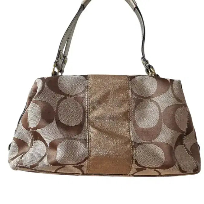 [BUNJANG] Coach Signature Jacquard Gold Tote Bag / 코치 시그니처 자가드 골드백 갸루 y2k 히메 빈티지코치