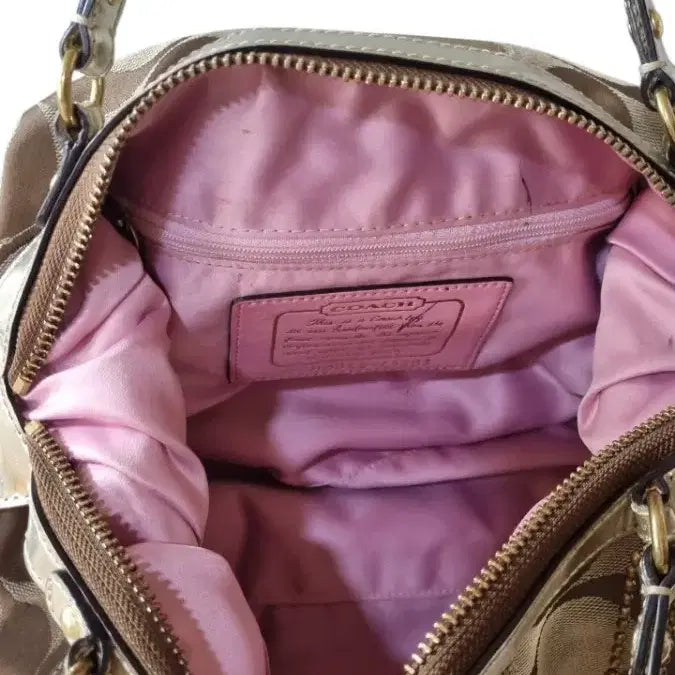 [BUNJANG] Coach Signature Jacquard Gold Tote Bag / 코치 시그니처 자가드 골드백 갸루 y2k 히메 빈티지코치