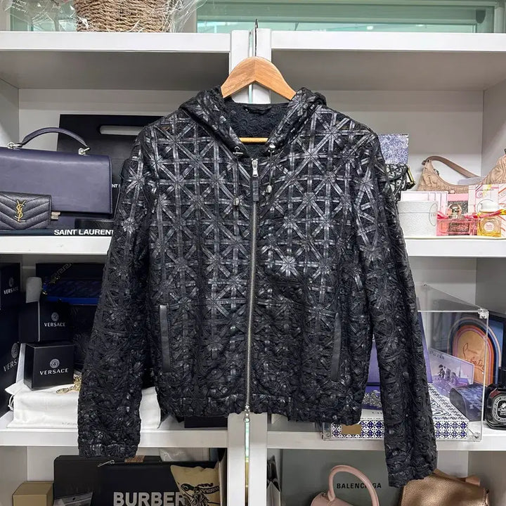 [BUNJANG] OLIVIERI Leather Lace Jacket / [ OLIVIERI ] 란스미어 올리비에리 가죽 레이스 자켓