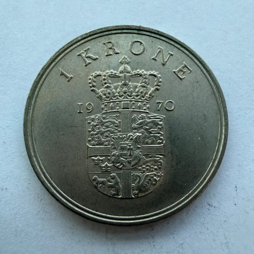 [BUNJANG] Denmark 1970 1 Krone Coin / 1970년 덴마크 1크로네 동전 S1797