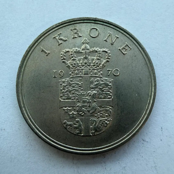 [BUNJANG] Denmark 1970 1 Krone Coin / 1970년 덴마크 1크로네 동전 S1797