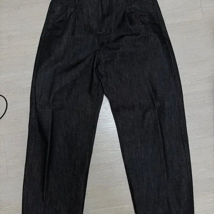 [BUNJANG] Portners Two-Tuck Wide Black Jeans L / 포트너스 투턱 와이드 블랙 진 L