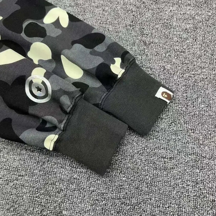 [SOLD OUT] 베이프 시치 샤크 후드 카모 블랙(정품인증가능)