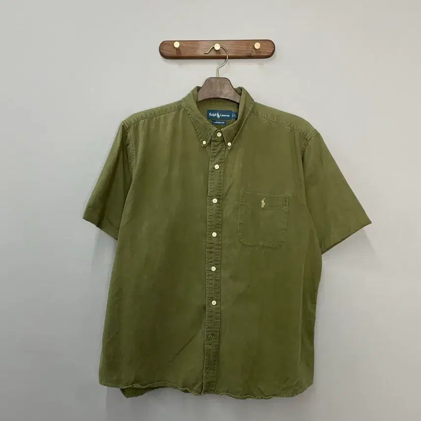 [SOLD OUT] 폴로 랄프로렌 올리브 반팔 셔츠 H2454