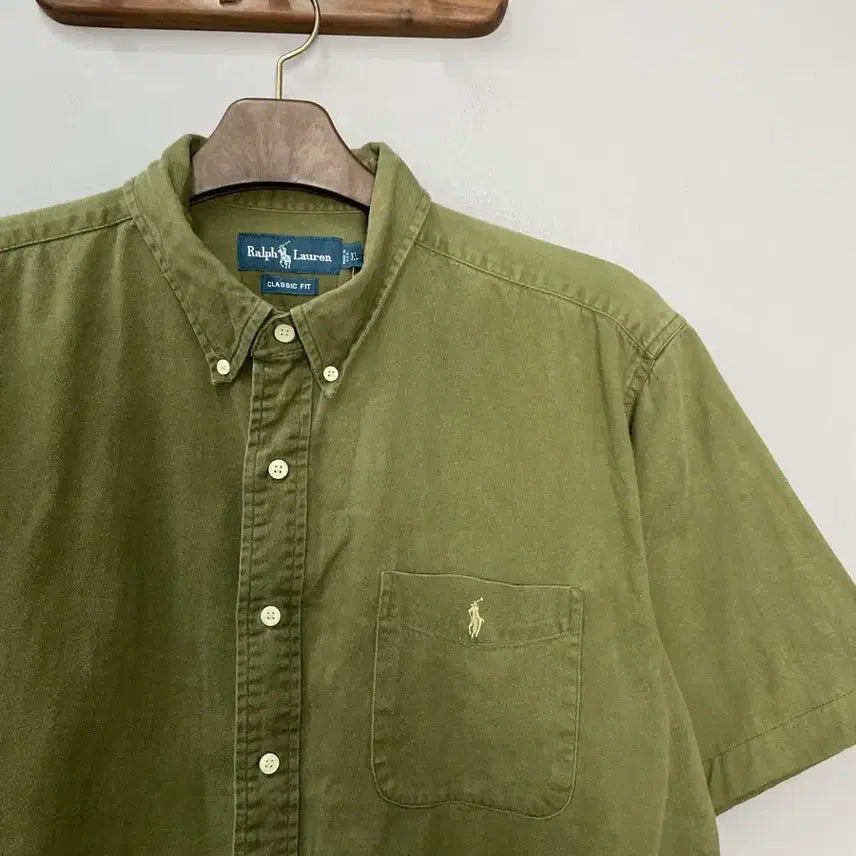 [SOLD OUT] 폴로 랄프로렌 올리브 반팔 셔츠 H2454
