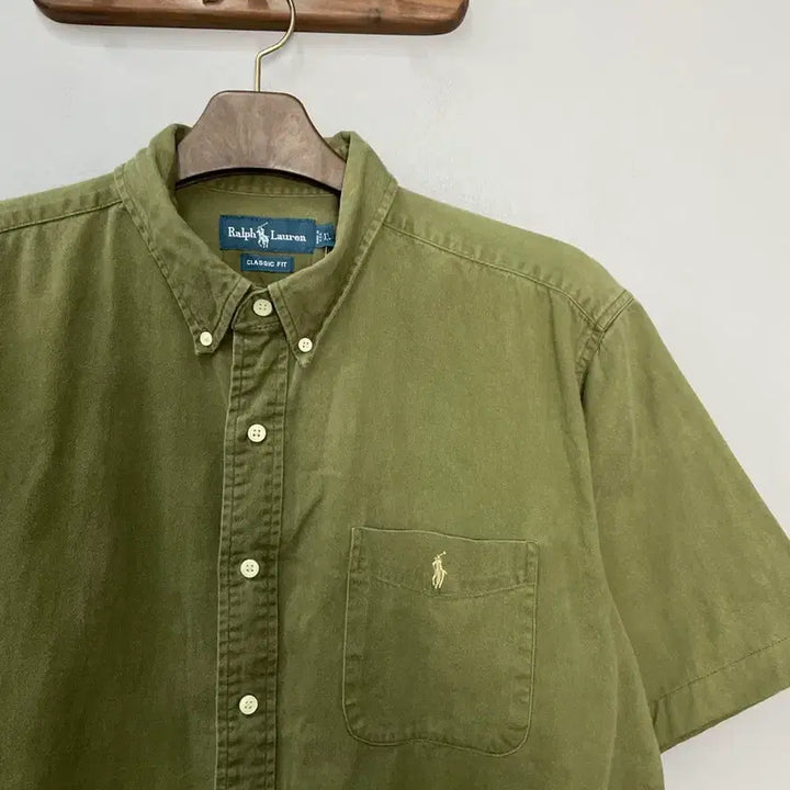 [SOLD OUT] 폴로 랄프로렌 올리브 반팔 셔츠 H2454