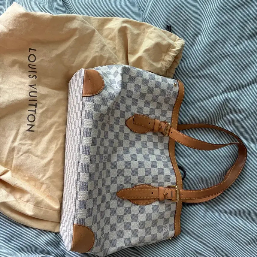 [BUNJANG] Louis Vuitton Damier Azur Tote Bag / 루이비통 다미에 아주르 가방 + 더스트백