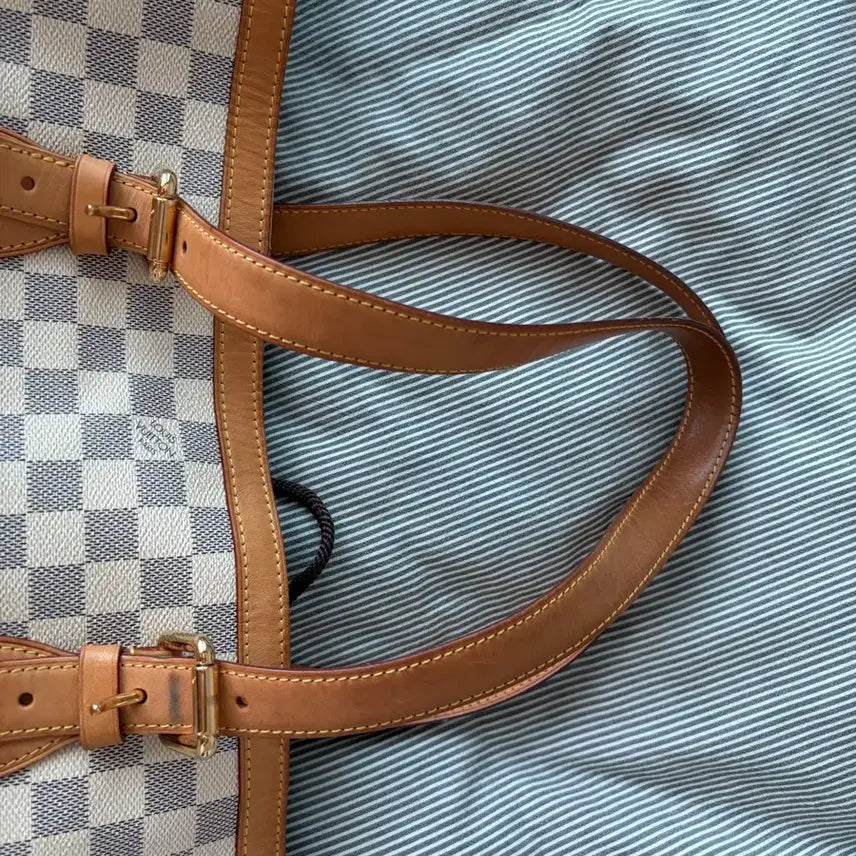 [BUNJANG] Louis Vuitton Damier Azur Tote Bag / 루이비통 다미에 아주르 가방 + 더스트백