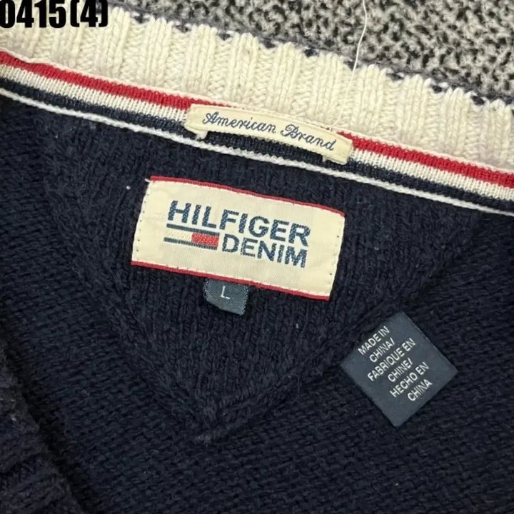 [BUNJANG] Tommy Hilfiger H Logo Knit T-shirt / 타미힐피거 반팔 니트 H로고 L | 0415 [4]