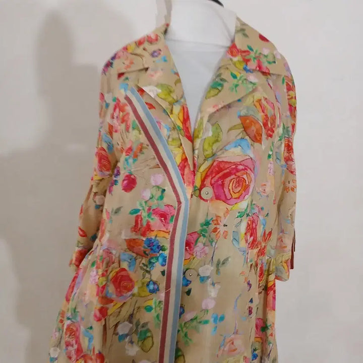 [SOLD OUT] 손정완 마소재 프린트 자켓