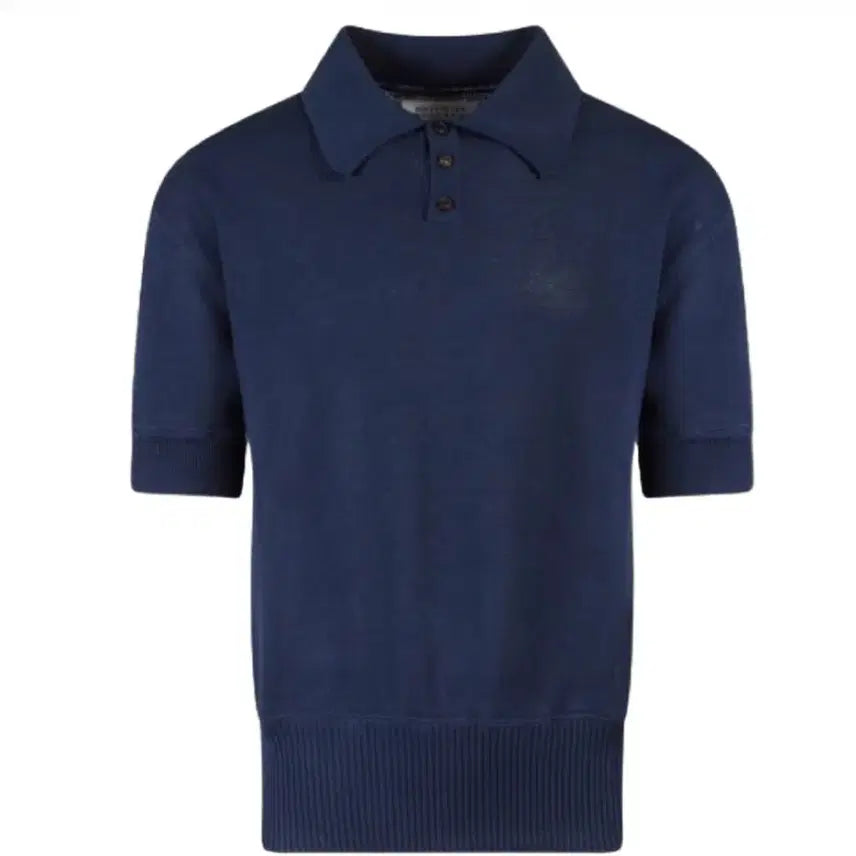 [BUNJANG] Maison Margiela Knit Polo Shirt Cobalt Blue / XL 메종 마르지엘라 니트 폴로 셔츠 코발트 블루 구매해요
