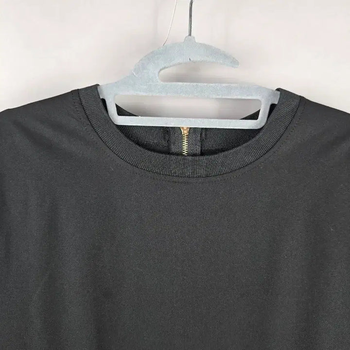 [SOLD OUT] [무료배송]여성 F 루즈핏 스판 바스락 원단 긴팔 롱 원피스 블랙