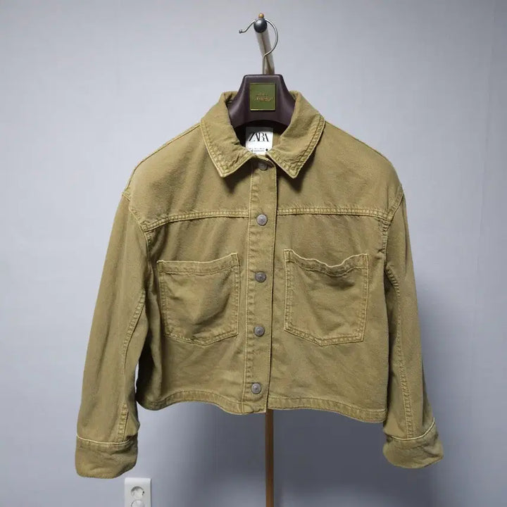 [SOLD OUT] S ) 자라 데님 크롭 트러커 자켓