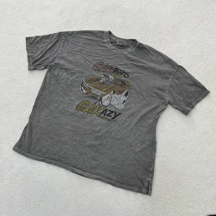 [BUNJANG] Vintage Printed Short Sleeve T-shirt / 실측확인 빈티지 프린팅 반팔티 0414M