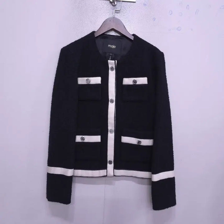 [SOLD OUT] 마쥬) 여성 빌리아 트위드 블랙 자켓 - 55