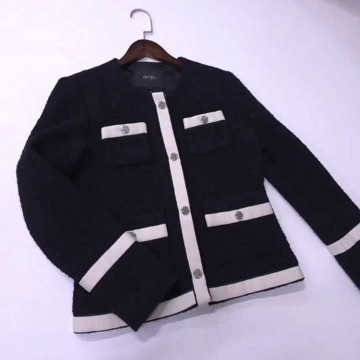[SOLD OUT] 마쥬) 여성 빌리아 트위드 블랙 자켓 - 55