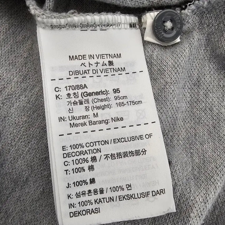 [BUNJANG] Nike Tennis Polo Shirt Gray M / 나이키 테니스 반팔 폴로티 그레이 M