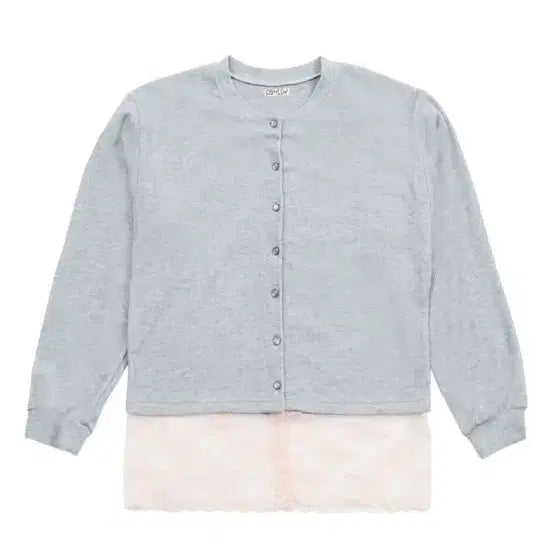 [SOLD OUT] 오스하이 레이스 가디건 핑크그레이