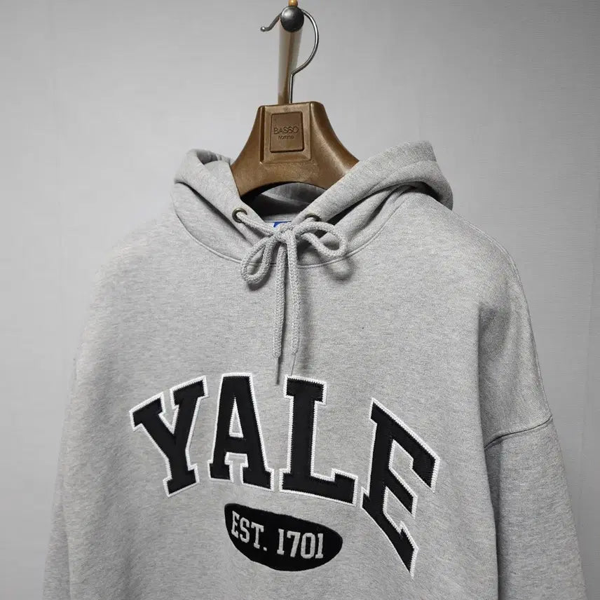 [BUNJANG] Yale Arch Logo Gray Hoodie / M ) 예일 YALE 아치로고 회색 후드티