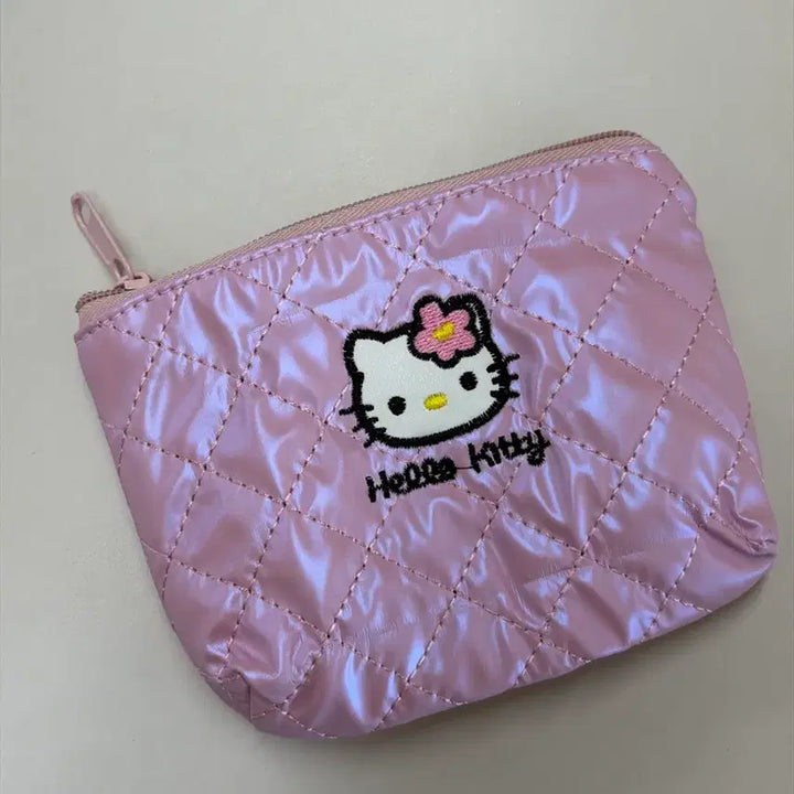 [BUNJANG] Hello Kitty Pink Pearl Mini Pouch / 헬로키티 핑크펄 미니 파우치 새상품