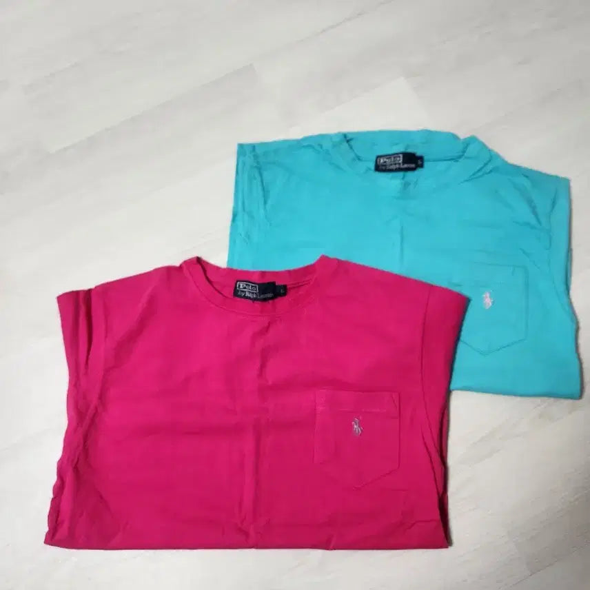 [BUNJANG] Polo Ralph Lauren Pocket Short Sleeve T-Shirt / 폴로 랄프로렌 포켓 반팔 티셔츠 ,핑크,민트만 남았어요