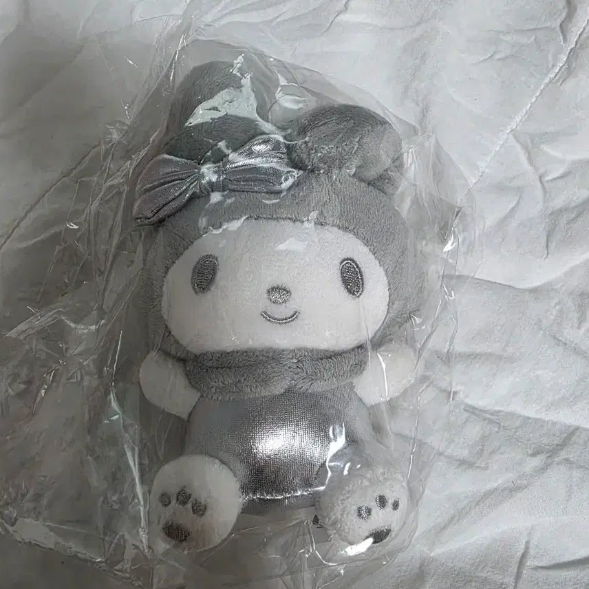 [BUNJANG] Sanrio My Melody Silver Gray Doll Keyring / 산리오 마이멜로디 실버 그레이 인형 키링