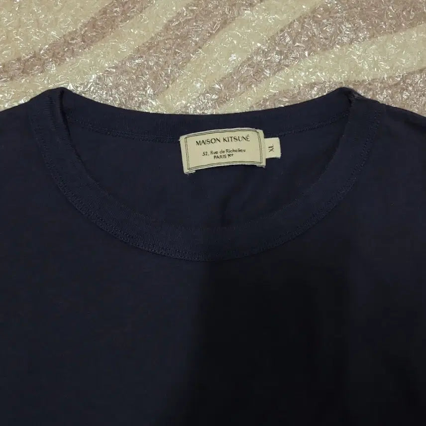 [SOLD OUT] 메종키츠네 폭스 패치 반팔 네이비