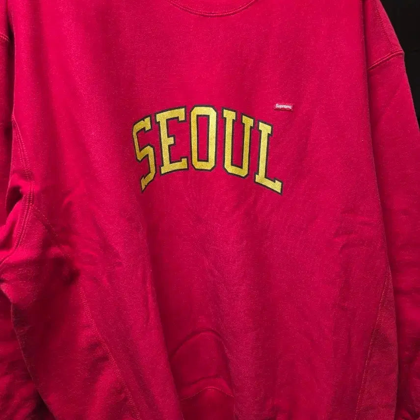 [BUNJANG] Supreme Seoul Shop Small Box Crewneck Red 24SS 2XL / 슈프림 서울 샵 스몰 박스 크루넥 레드 - 24SS 2xl