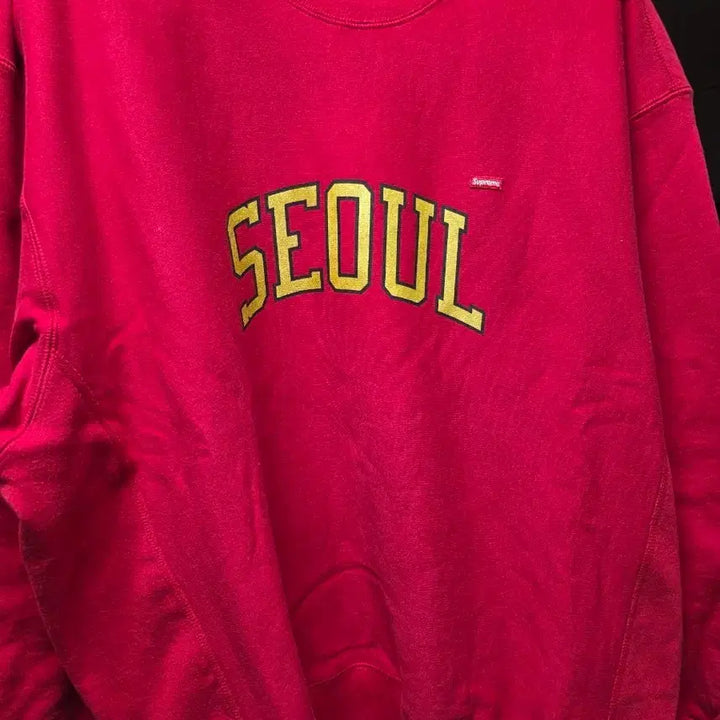 [BUNJANG] Supreme Seoul Shop Small Box Crewneck Red 24SS 2XL / 슈프림 서울 샵 스몰 박스 크루넥 레드 - 24SS 2xl