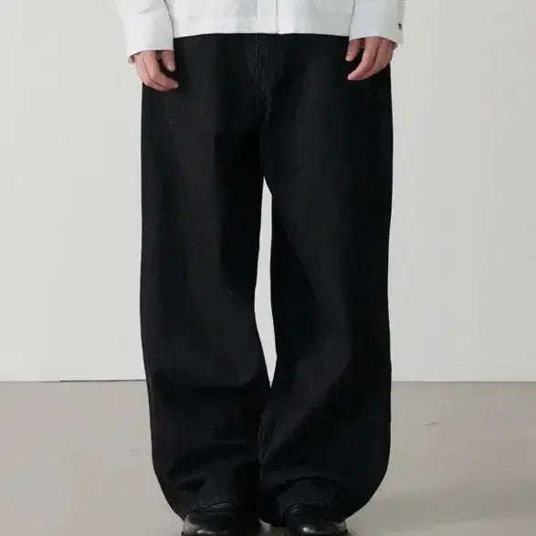 [SOLD OUT] 노운 블랙 와이드 데님 팬츠 wide denim pants