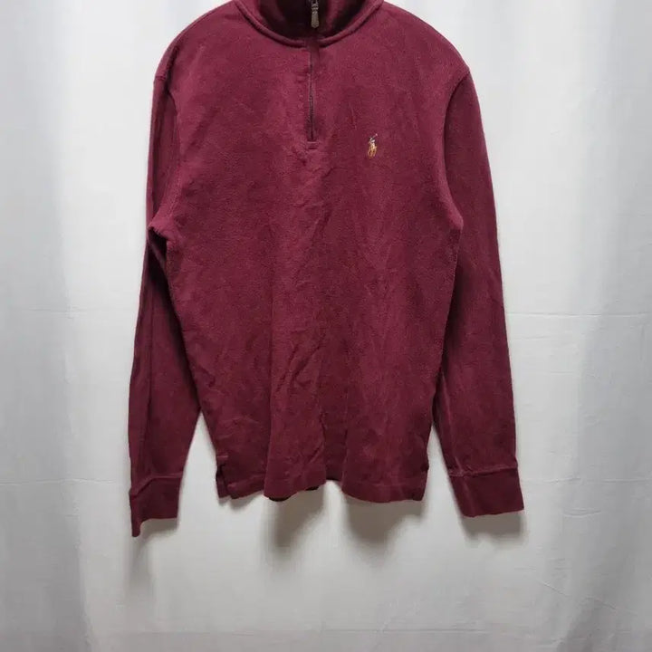 [BUNJANG] Polo Ralph Lauren Half-Zip Knit Sweater Burgundy / 폴로 랄프로렌 반집업 니트 버건디