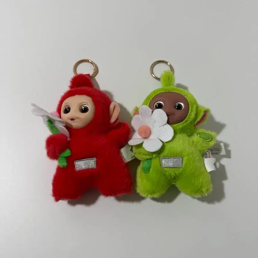 [BUNJANG] Teletubbies Tinky Winky and Po Doll Keyring / 텔레토비 뚜비,뽀 인형 키링