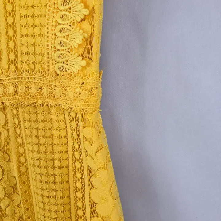 [BUNJANG] Mango USA2 Lace Sleeveless Cocktail Dress / [무료배송]망고 USA2 레이스 민소매 칵테일 드레스 원피스
