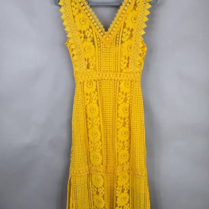 [BUNJANG] Mango USA2 Lace Sleeveless Cocktail Dress / [무료배송]망고 USA2 레이스 민소매 칵테일 드레스 원피스