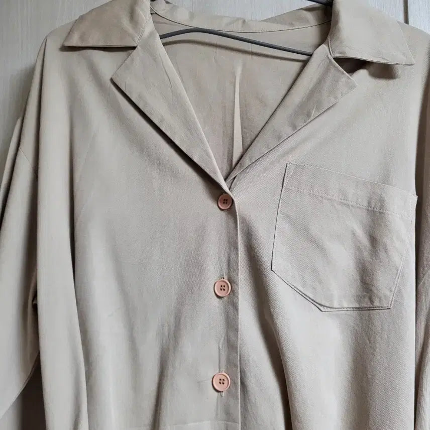[BUNJANG] Bluemine Wrap Shirt Dress / 블루민 랩 셔츠 원피스