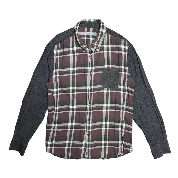 [BUNJANG] 833 Series Check Long Sleeve Shirt (105) / 833. 시리즈 체크 긴팔셔츠(105)