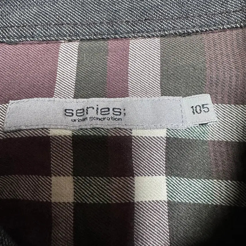[BUNJANG] 833 Series Check Long Sleeve Shirt (105) / 833. 시리즈 체크 긴팔셔츠(105)