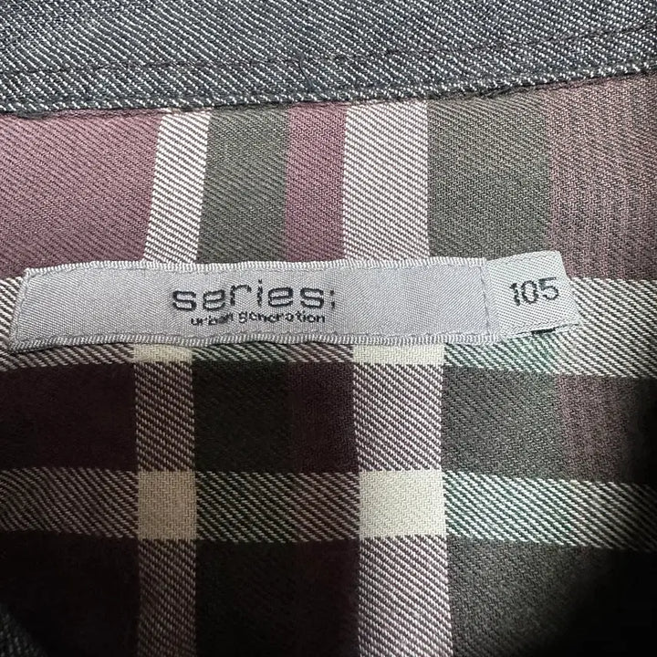 [BUNJANG] 833 Series Check Long Sleeve Shirt (105) / 833. 시리즈 체크 긴팔셔츠(105)