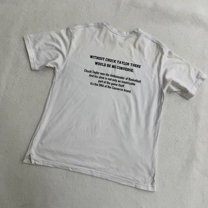 [BUNJANG] 100 Converse Mid-Logo Short-Sleeve T-Shirt / 100 컨버스 미들로고 반팔 티셔츠 0413T