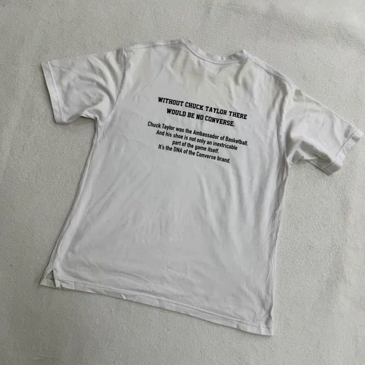 [BUNJANG] 100 Converse Mid-Logo Short-Sleeve T-Shirt / 100 컨버스 미들로고 반팔 티셔츠 0413T