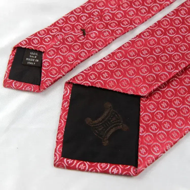 [BUNJANG] Celine Embroidered Silk Tie / 셀린느 8.9cm A등급 인기 셀린 자수 명품 넥타이 CELINE