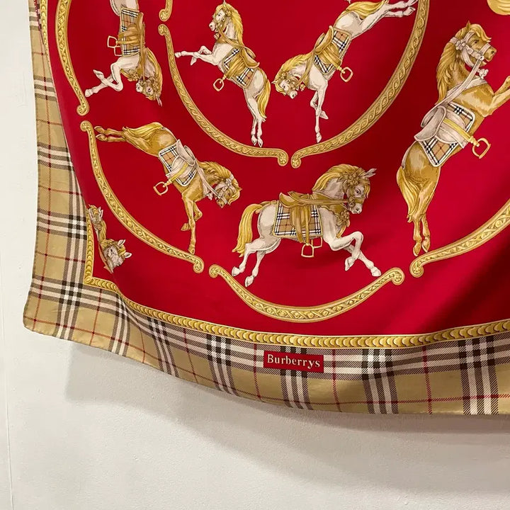 [BUNJANG] Burberrys Vintage Silk Scarf / Burberrys 빈티지 버버리 실크 스카프
