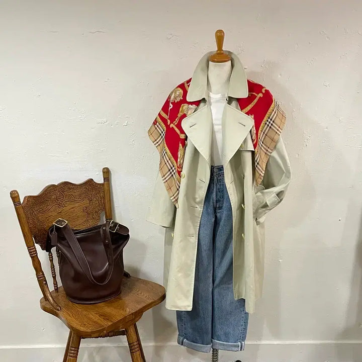 [BUNJANG] Burberrys Vintage Silk Scarf / Burberrys 빈티지 버버리 실크 스카프