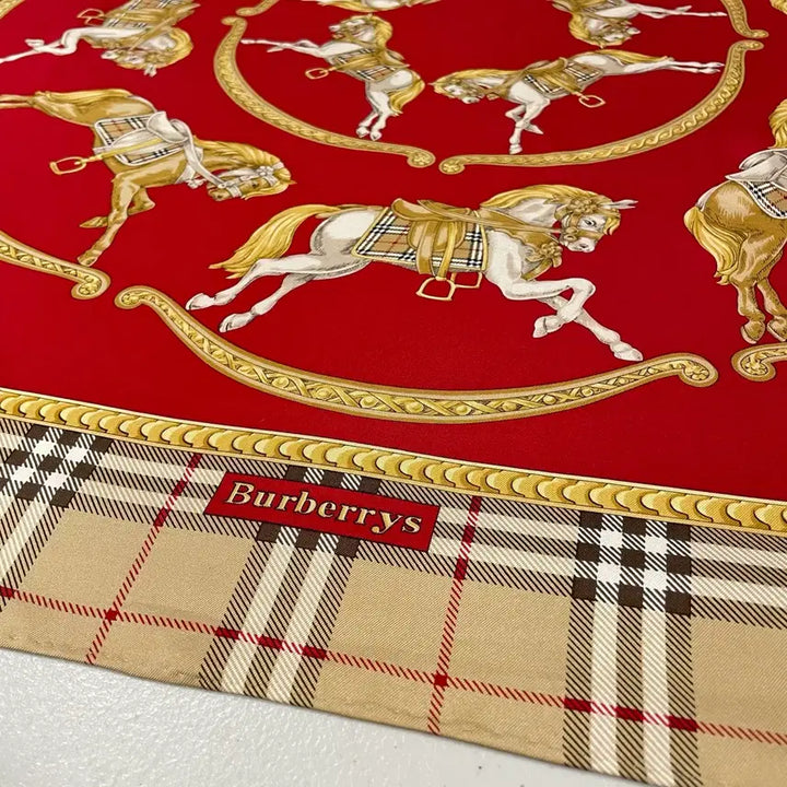 [BUNJANG] Burberrys Vintage Silk Scarf / Burberrys 빈티지 버버리 실크 스카프