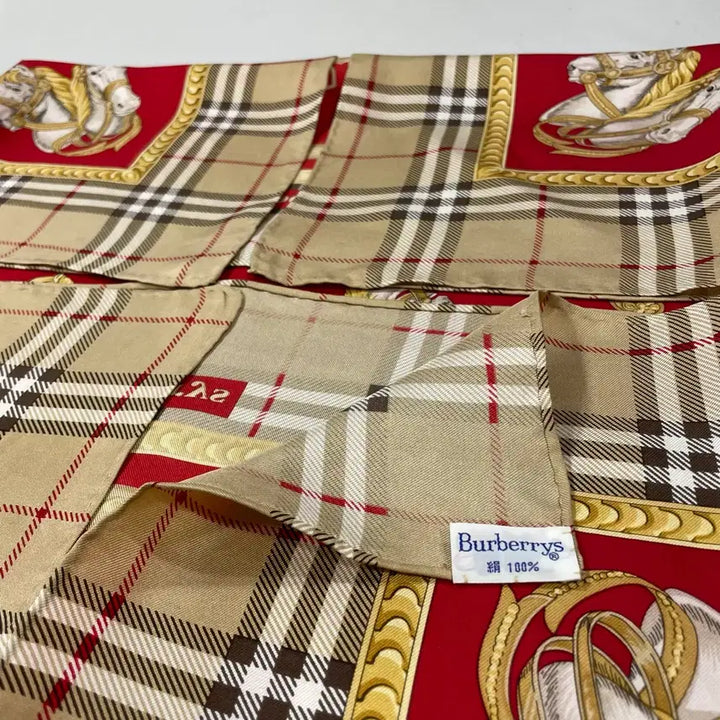 [BUNJANG] Burberrys Vintage Silk Scarf / Burberrys 빈티지 버버리 실크 스카프