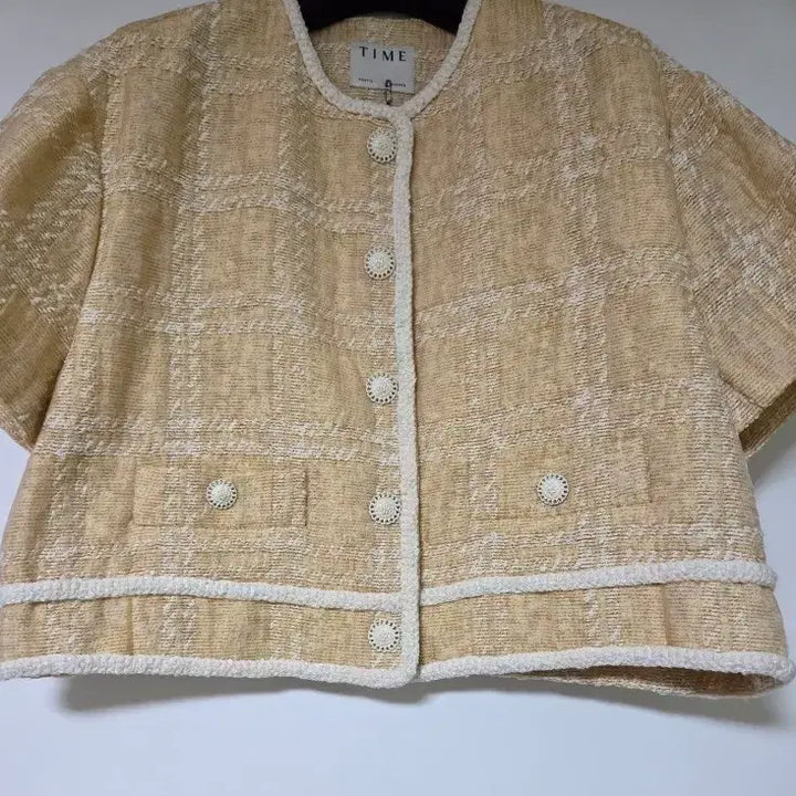 [SOLD OUT] 정가 105만원! 타임 TIME 23 튤 레이어 부클 체크 자켓 새제품