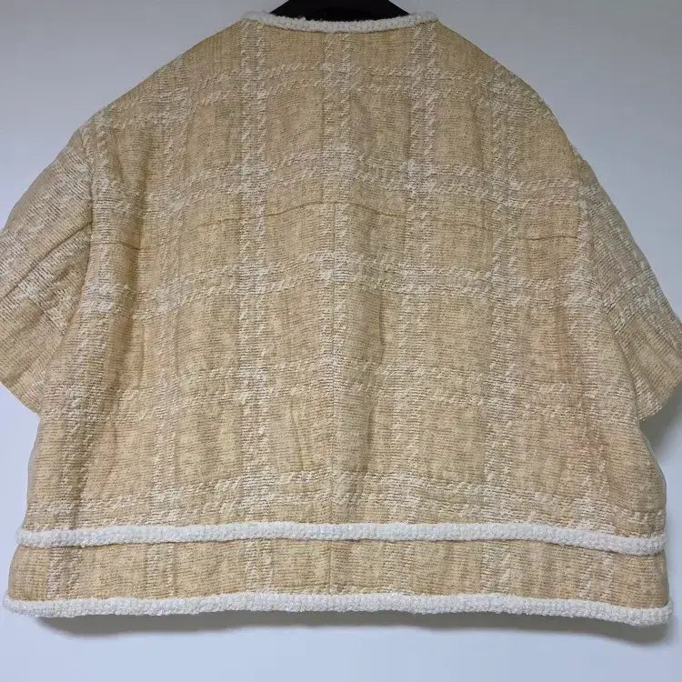 [SOLD OUT] 정가 105만원! 타임 TIME 23 튤 레이어 부클 체크 자켓 새제품